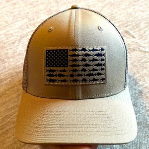 PFG Fish Flag Mesh Ball Cap - High Crown Flex Fit L/XL